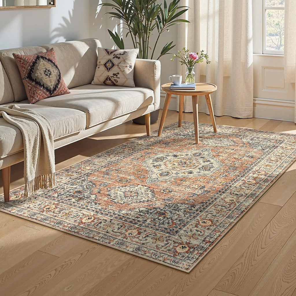 Oriental Washable Rug, Rugs Living Room Entryway