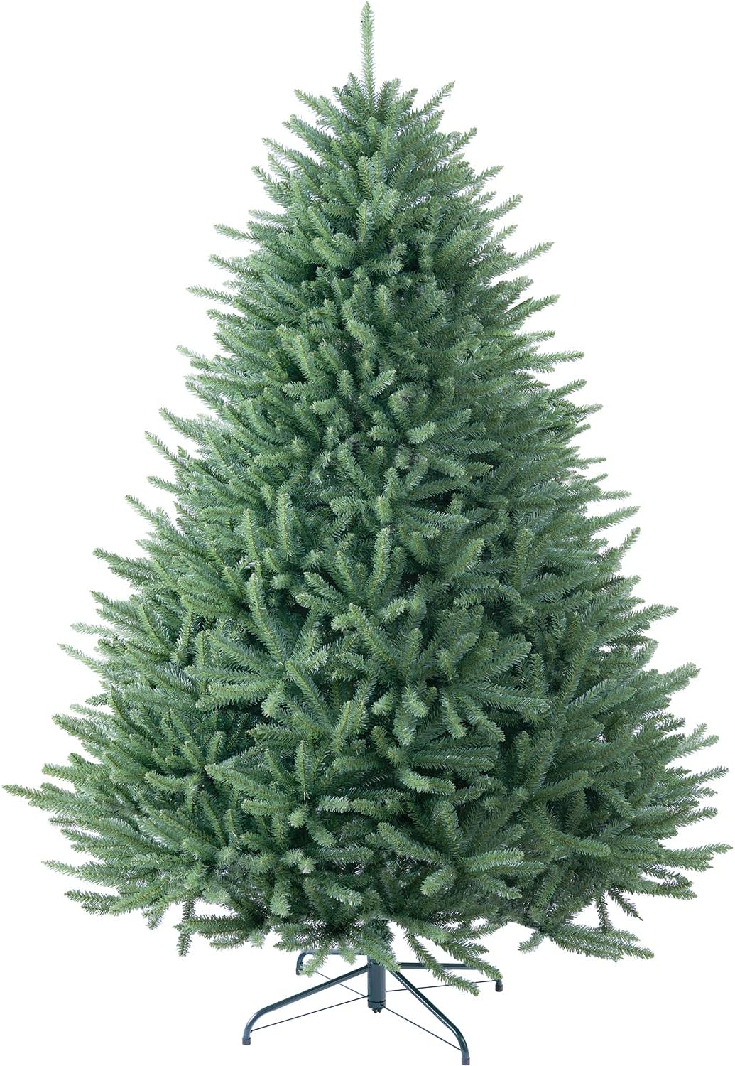 Blue Spruce Christmas Tree , Premium Hinged Artificial Christmas Tree, Full Unlit Xmas Tree No Lights, Non
