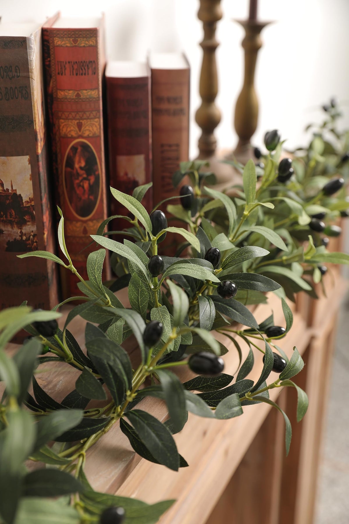 10 Pcs 11.8" Artificial Olive Leaves Stems, Realistic Faux Plants Olive Tree Branches for Vase Decor, Wedding