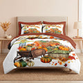 Fall Comforter Set with Sheets, 7 Pieces Farmhouse Bedding