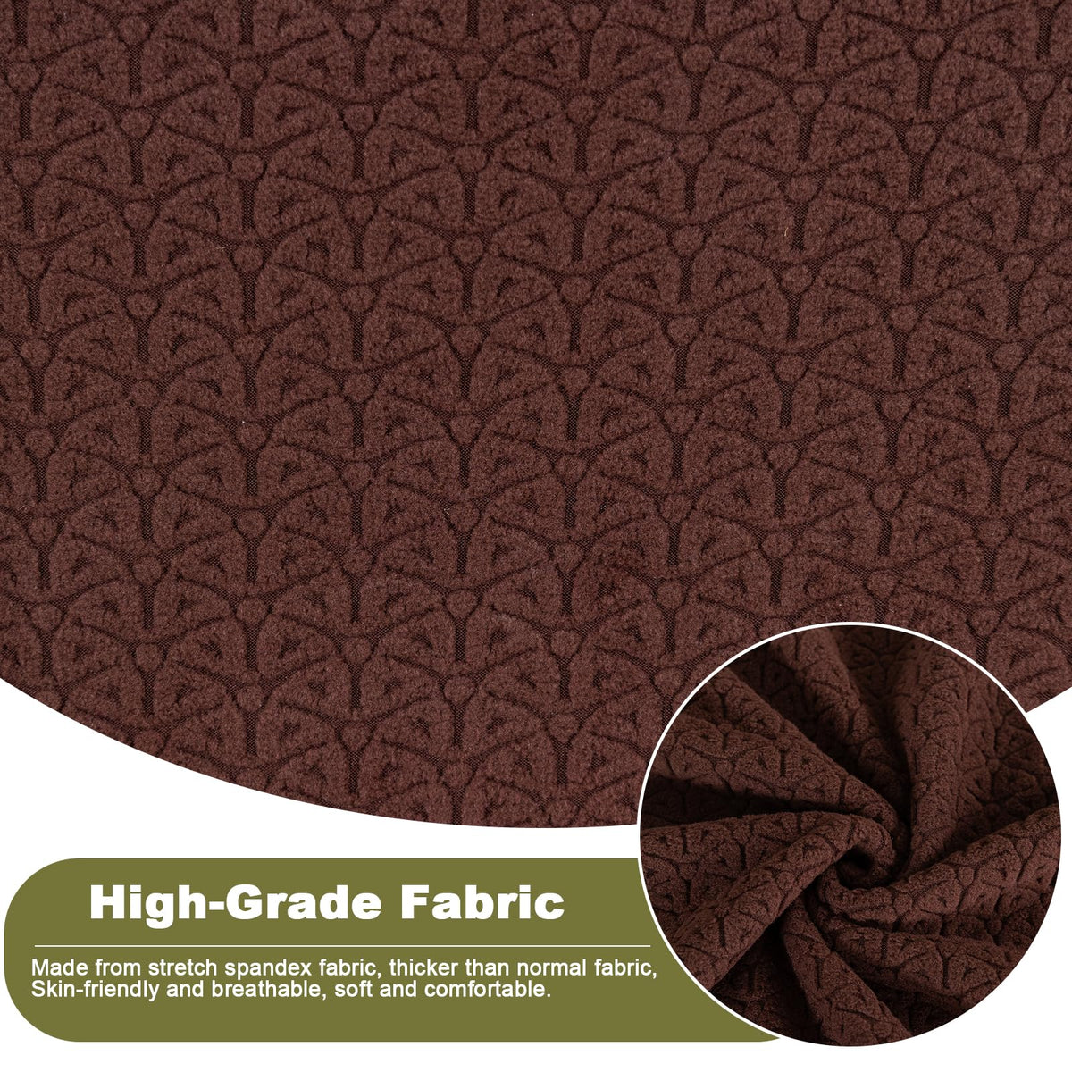 Stretch Wingback Chair Slipcover 2-Piece Wing Chair Slipcovers Sofa Cover Furniture Protector Soft with Elastic