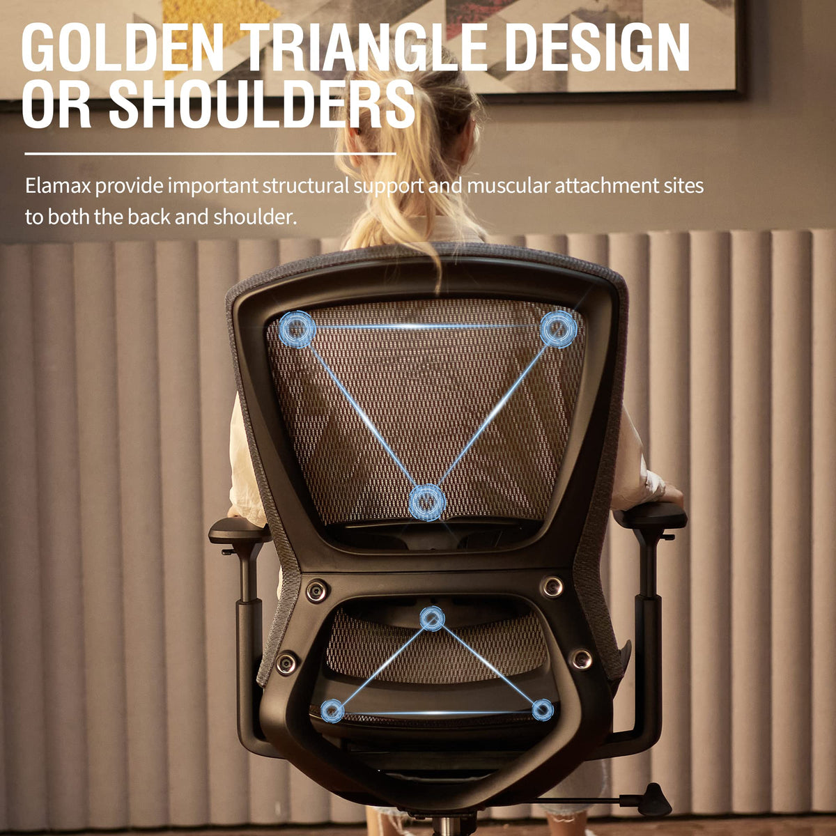 Ergonomic Mesh Office Chair — Charcoal, Breathable Mesh Seat & Back