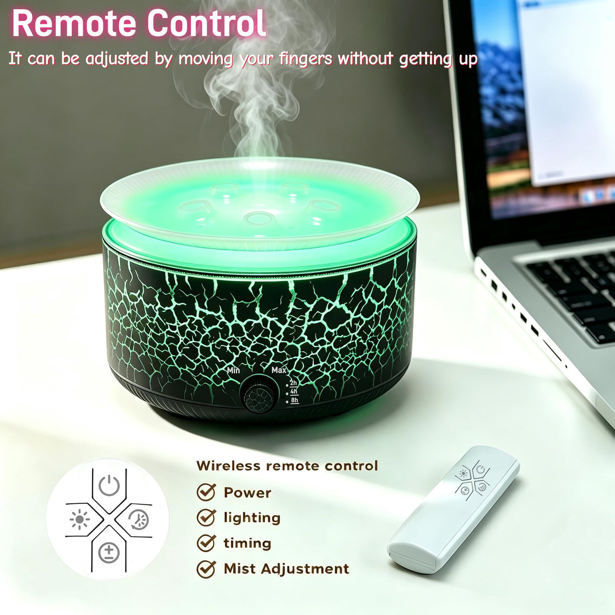 Multi-Spray Aroma Diffuser, Jellyfish Essential Oil Diffuser 360ml