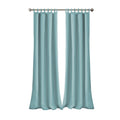 Matine Solid Tab Top Indoor/Outdoor Window Curtain, Mineral - 52" W x 108" L