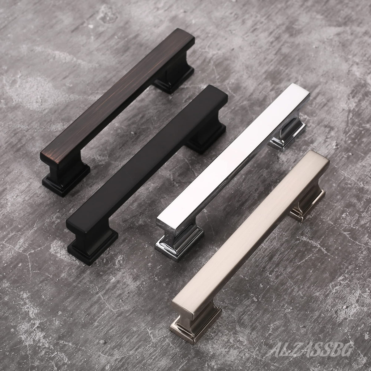3" Matte Black Cabinet Pulls and Handles 10 Pack, AL3061MB
