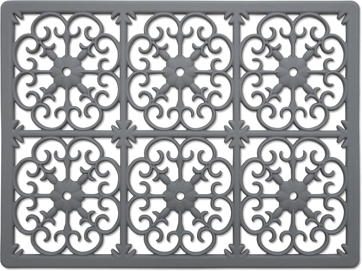 Extra Large, Thick, Silicone Trivet for Hot Dishes, Pots, and Pans, Heat Resistant Mat for Countertop, Hot Pad, Easy