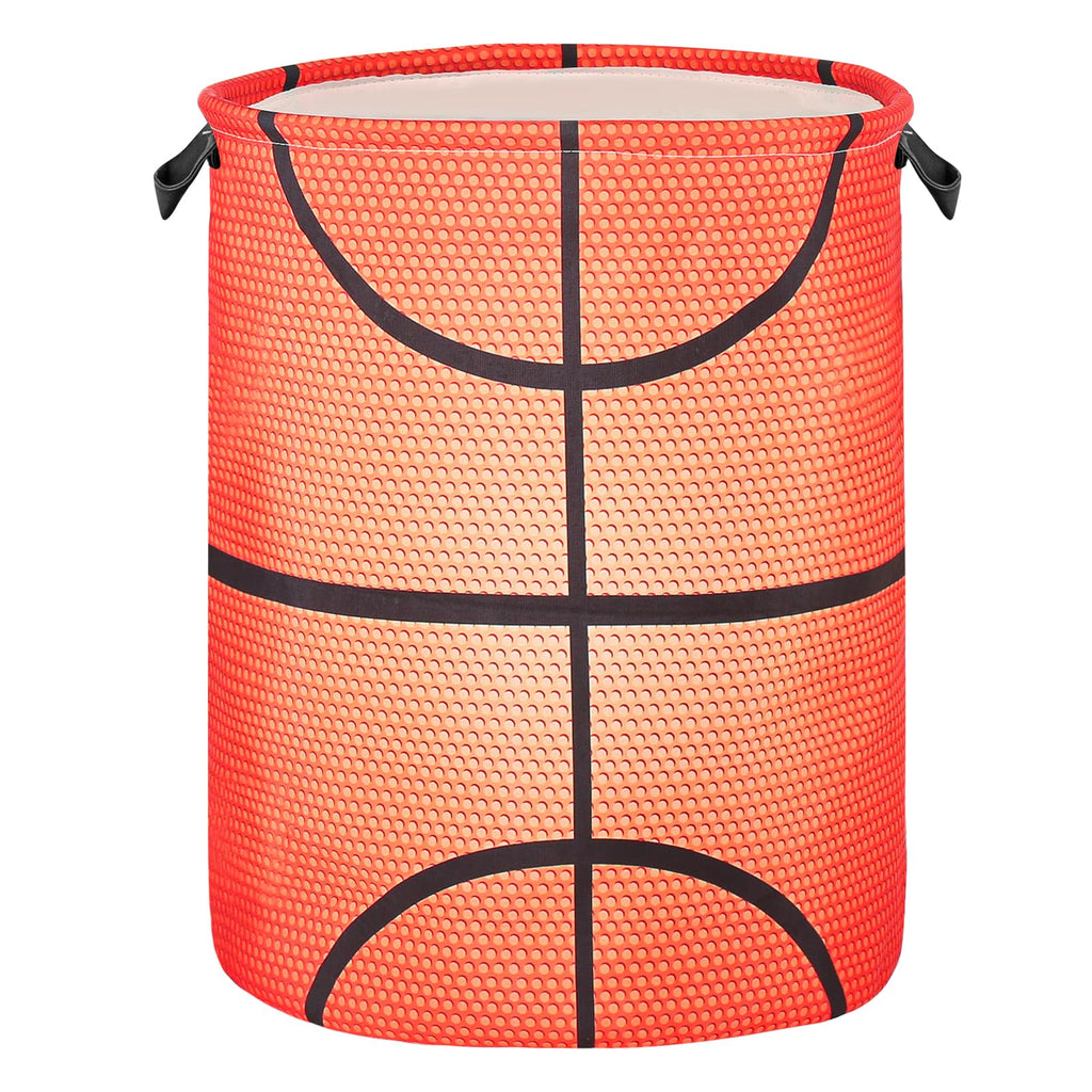 Basketball Laundry Basket for Boys Room Decor, Kids Nursery Hamper Gift Bedroom Sports Room Accessories, Teens Stuff