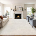 Area Rugs, Non Slip Washable Modern Rug, Beige