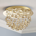 9-Light Modern K9 Crystal Chandelier Light Fixture for Dining and Living Rooms