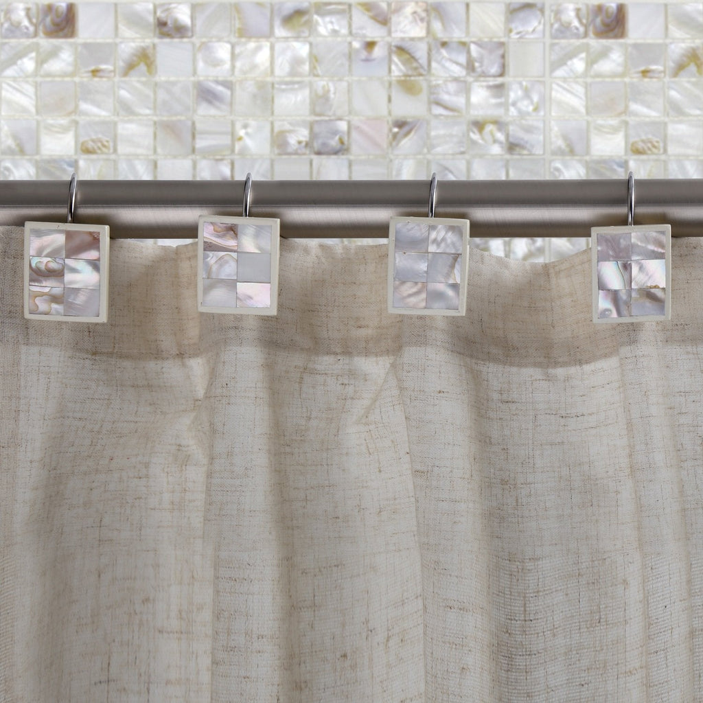 Milano Shower Curtain Hooks Decorative | Set of 12