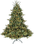 Prelit Christmas Tree, 4 to 9 ft, Premium Douglas Fir Christmas Tree, Pre Lit Hinged Xmas