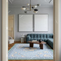 Hand Tufted Wool Area Rug, Scandinavian Abstract
