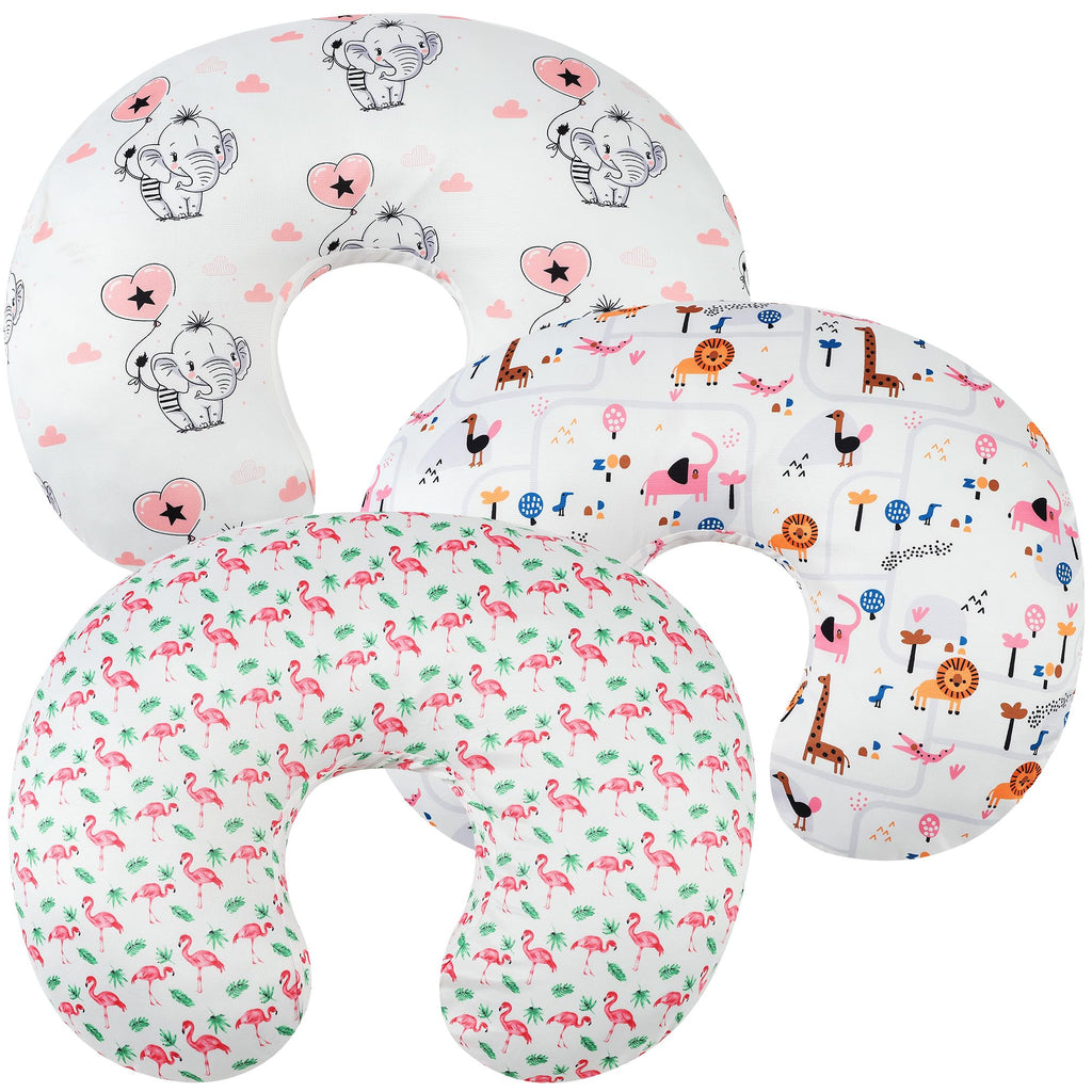Nursing Pillow Cover Set 3 Pack Slipcovers Ultra-Soft Stretchy