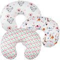 Nursing Pillow Cover Set 3 Pack Slipcovers Ultra-Soft Stretchy