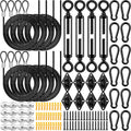 Sun Shade Sail Hardware Kit,Black,Classic Style | Sails Installation Kits, 304 Stainless Steel Accessories Set
