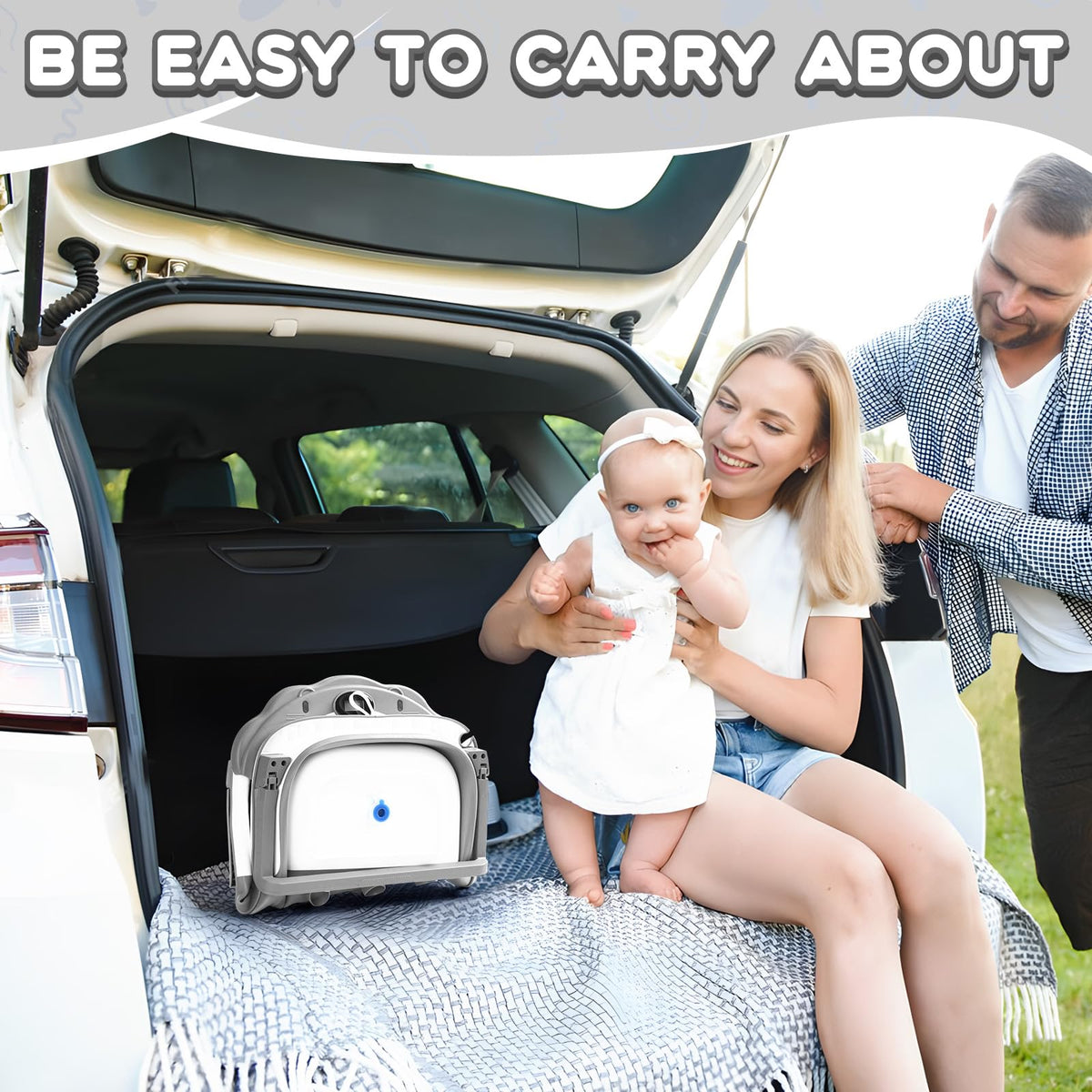 Bathtub Collapsible with Thermometer & Cushion, Portable Travel Tub