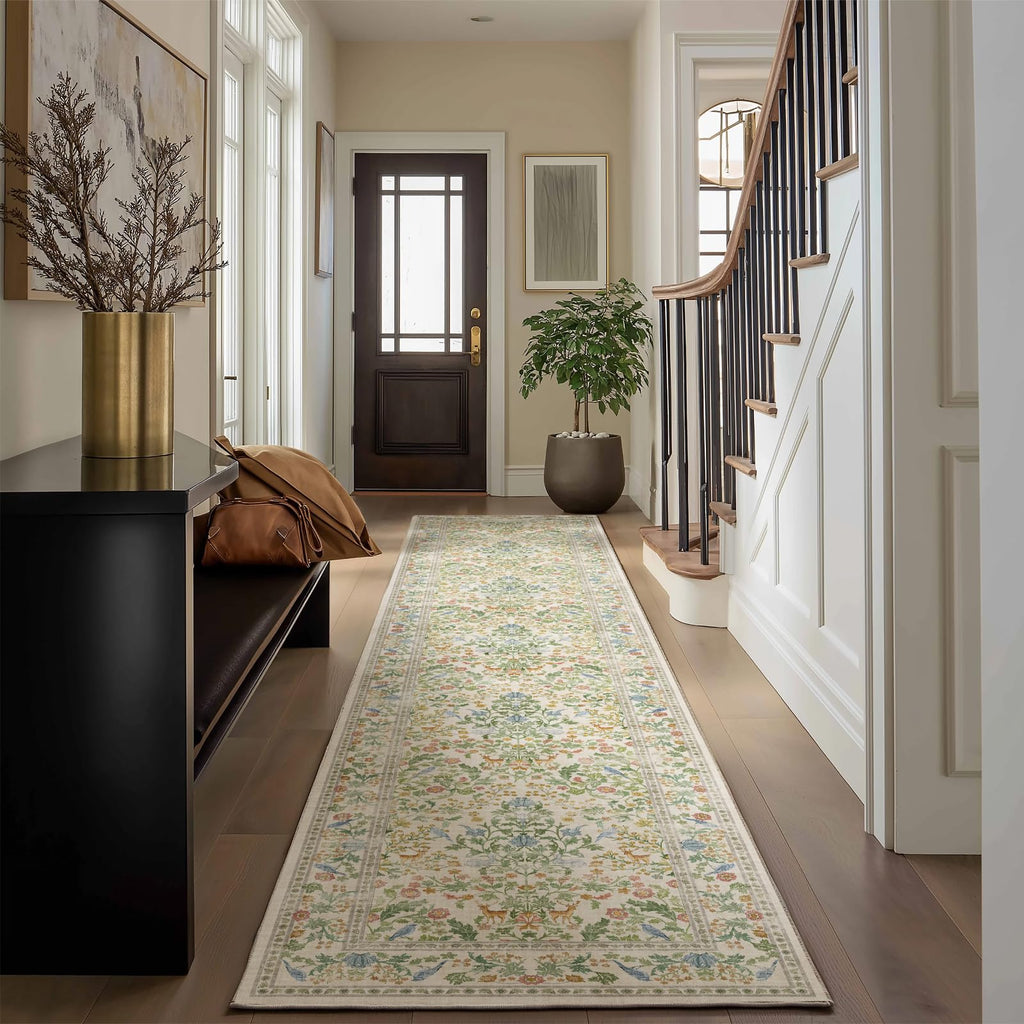 Washable Runners s Kitchen Rug: 2'x10' Runner Rugs Stain Resistant Non Slip Low Pile Soft Indoor Carpet Runner Rugs