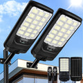 Solar Street Lights Outdoor, 21000LM 6500K Motion Sensor Solar Lights Waterproof, Dusk to Dawn Solar-Powered Flood