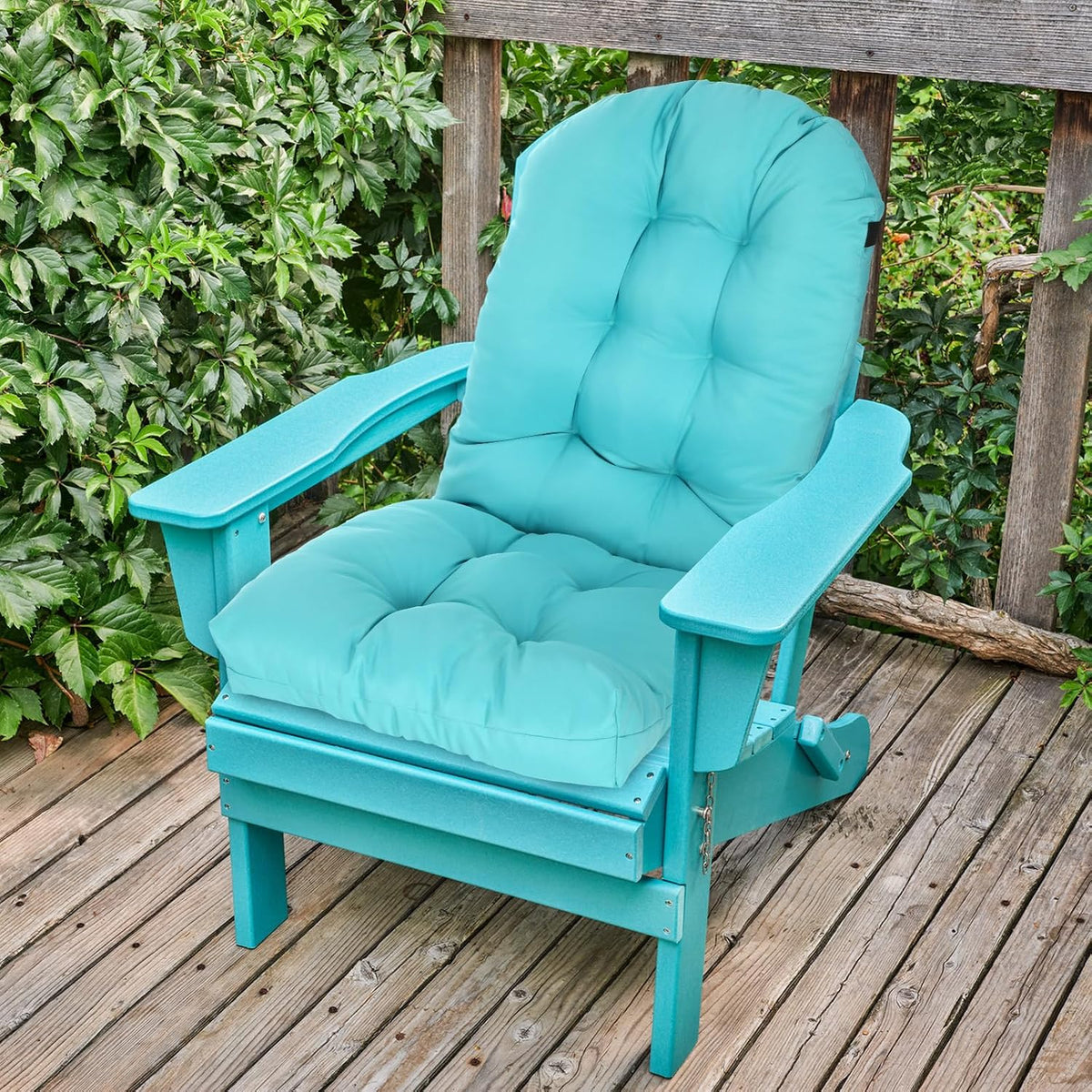 Adirondack Chair Cushion Set of 2 High Back Lounge Cushion Seat Pads Thickened Patio Chair Pad 44 x 18.9 x 4 Inch