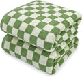 Bath Towels Set of 2 - Luxury Cotton Bathroom Shower Towels Body 55"x27.5" | Absorbent, Quick Dry, 520GSM, Green