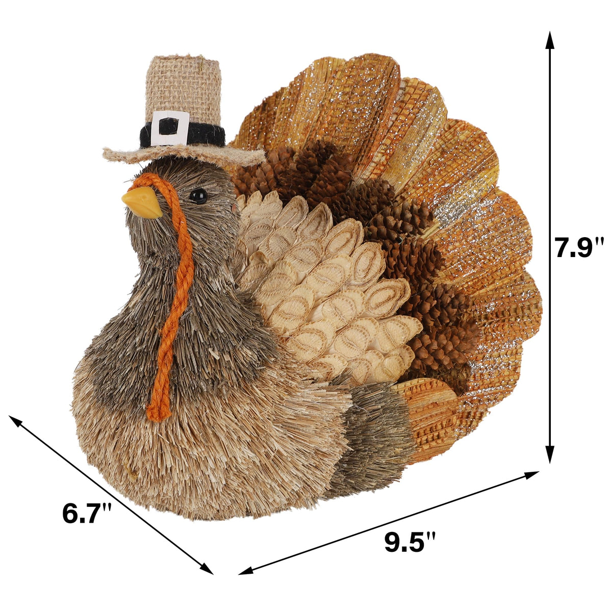 Thanksgiving Turkey Decor for Table Centerpiece