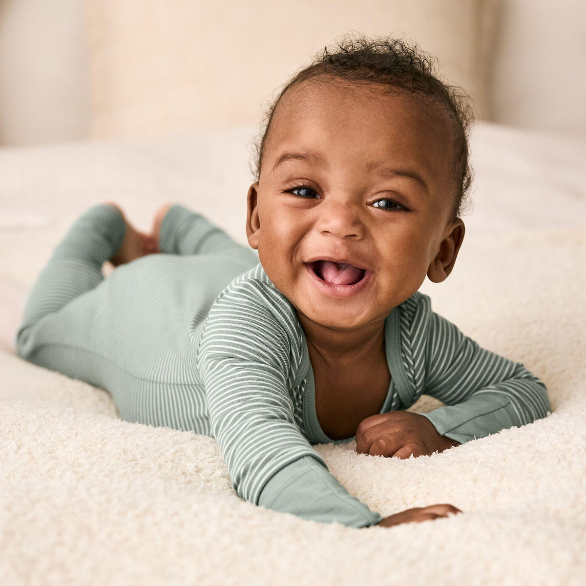 Newborn Crescent Pajamas, Viscose from Bamboo Baby Pajamas, Boys & Girls Preemie Sleepers, Way Zipper PJs, Willow
