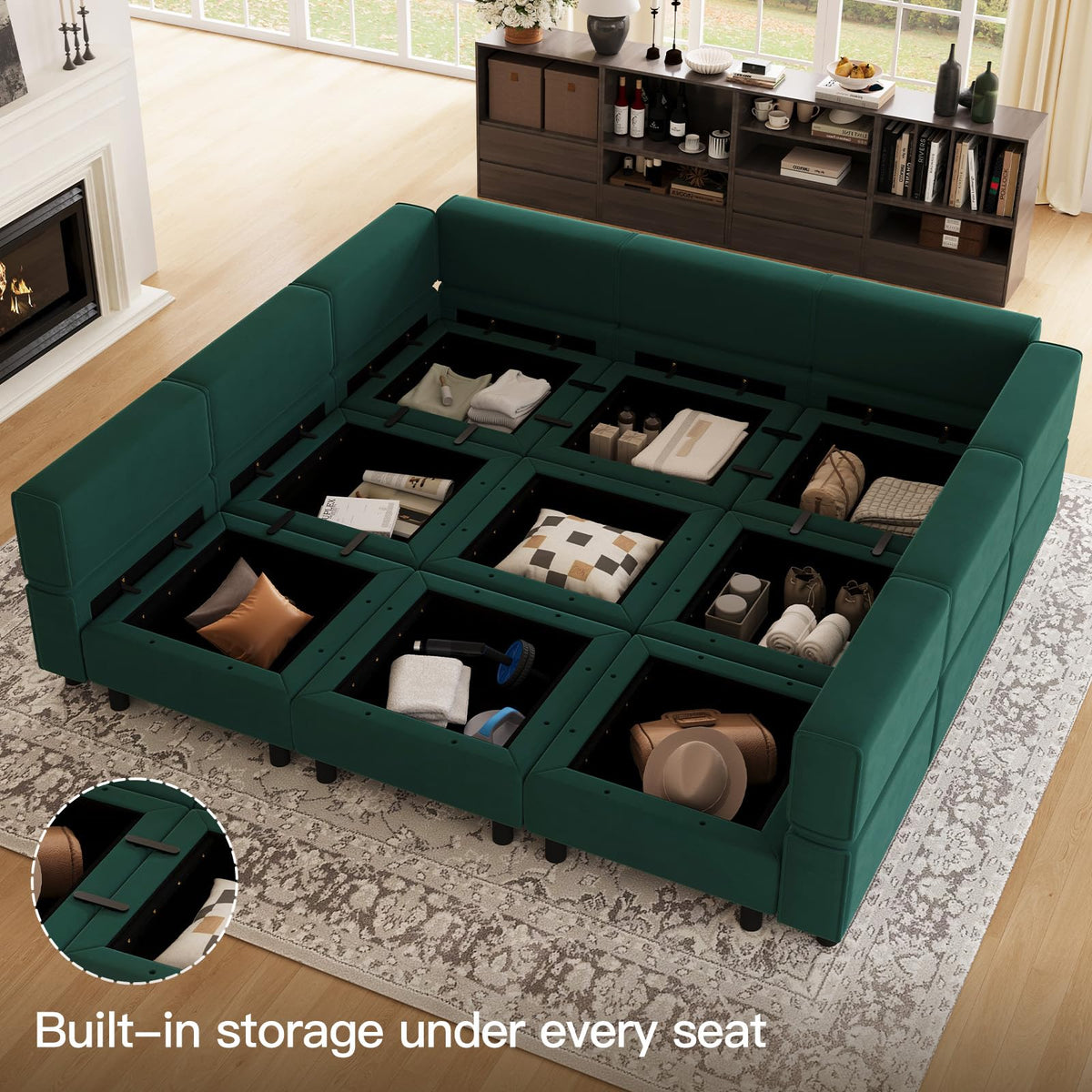 Modular Sectional Sofa with Ottomans Velvet Reversible Sleeper Sectional Sofa with Chaise Modular Sleeper Sofa Bed