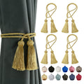 Handmade Rope Tassel Curtain Tiebacks - 4 Pack