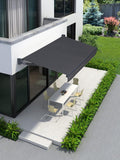 Custom Retractable Patio Awning Up to 26m (85ft) Width, Sun & Rain Shade Canopy, Aluminum Frame UV-Resistant Fabric