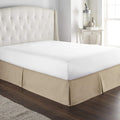 800 Thread Count 100% Natural Cotton Premium Quality Luxurious Box Pleated Bed Skirt Easy Fit with 18 Inch Drop
