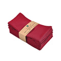 Cloth Napkin, 100% Cotton, Set of 12, 18x18 inch, Tango Red