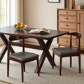 Solid Wood Dining Chairs Set of 2, Mid Century Modern Kitchen Chairs