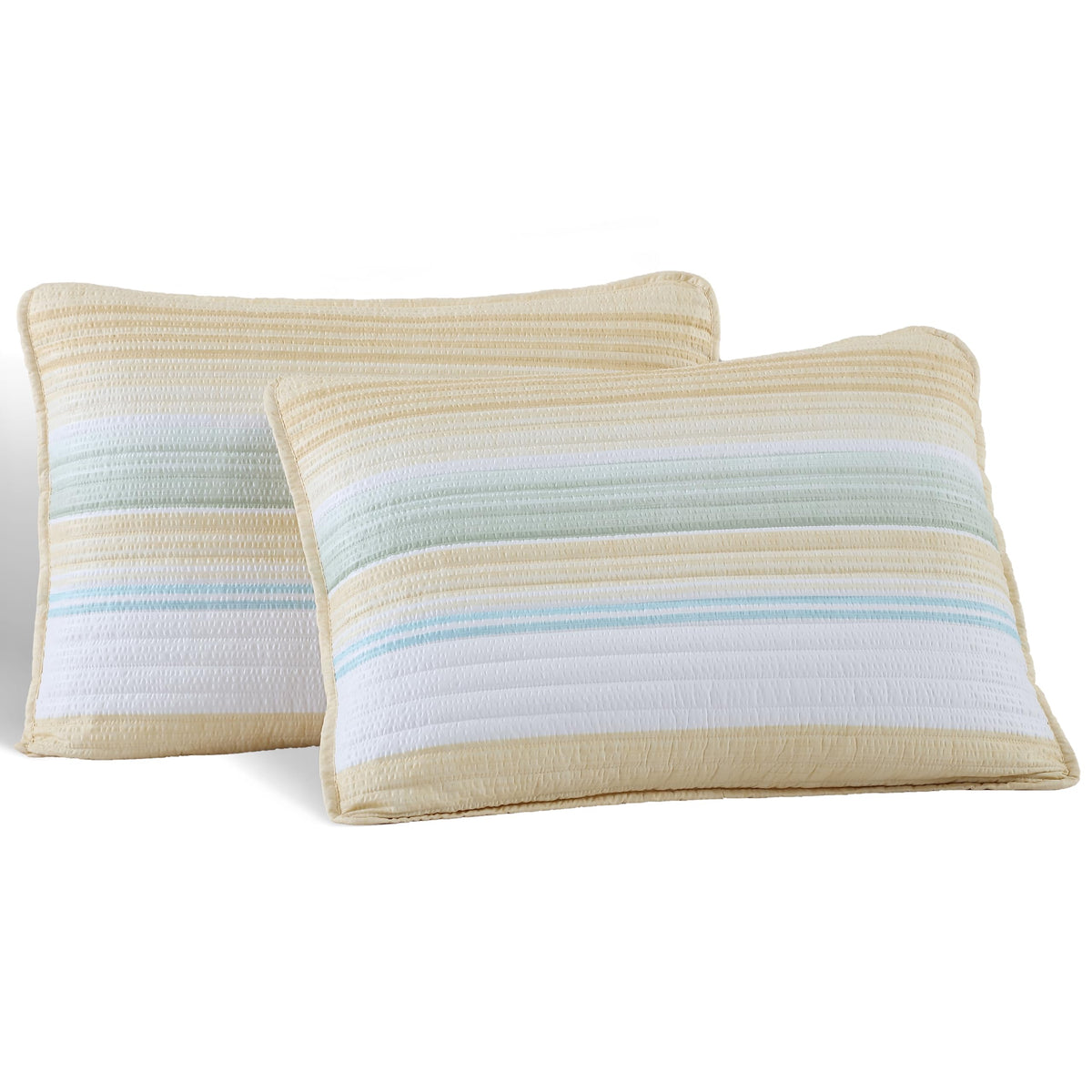 Coralinn Striped 3-Piece Lightweight Quilt Set