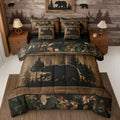 Farmhouse Black Bear Comforter Set with Sheets 7 Piece
