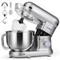Stand Mixer, 6-Quart Tilt-Head Kitchen Mixer with Bowl, Silver