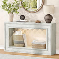 55" Long Console Tables with LED Lights, Narrow Console Tables , 2-Tier Table Behind The Sofa, Modern Hallway Accent