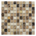 5 Sheets Marble Mosaic Tile Backsplash, Bathroom Shower Floor Etc, Soul Collection, 1"X1" Squares, 12"X12"X3/8"