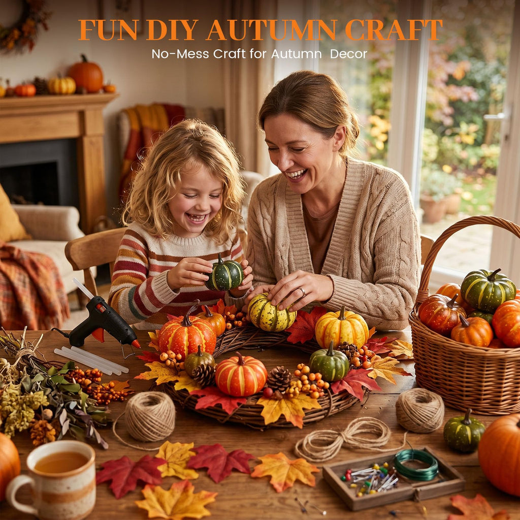 38 PCS Fake Pumpkin for Decorating, Fall Decorations