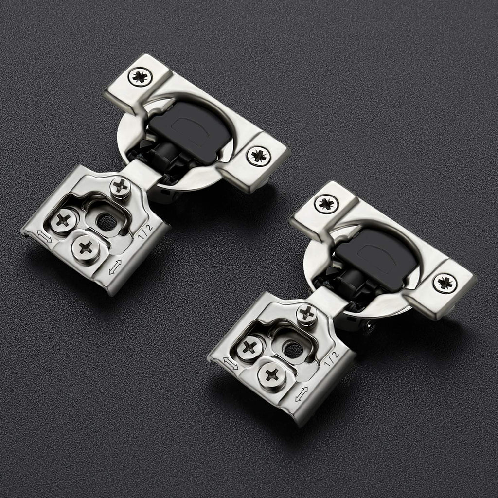 1/2 Inch Overlay Soft Close Hinge Kitchen Cabinet Hinges 20 Pack