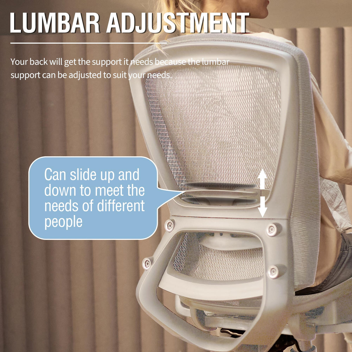 Ergonomic Mesh Office Chair — Grey Frame / Grey Mesh, Breathable Mesh Seat & Back