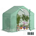 6' x 3' x 5' Portable Walk-in Greenhouse with PE Cover Green