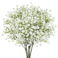 12Pcs Babys Breath Artificial Flowers, Real Touch Fake White Flowers Faux Flowers Bouquets for Vase Home Office