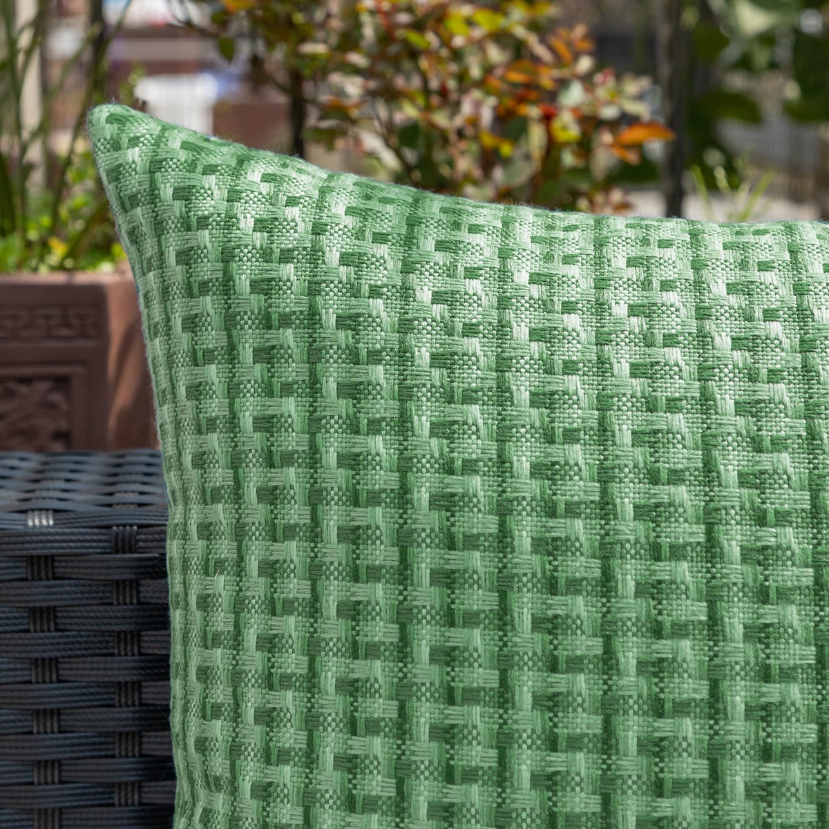Outdoor Waterproof 18"x18" Pillow Covers 2 Pack, Sage Green