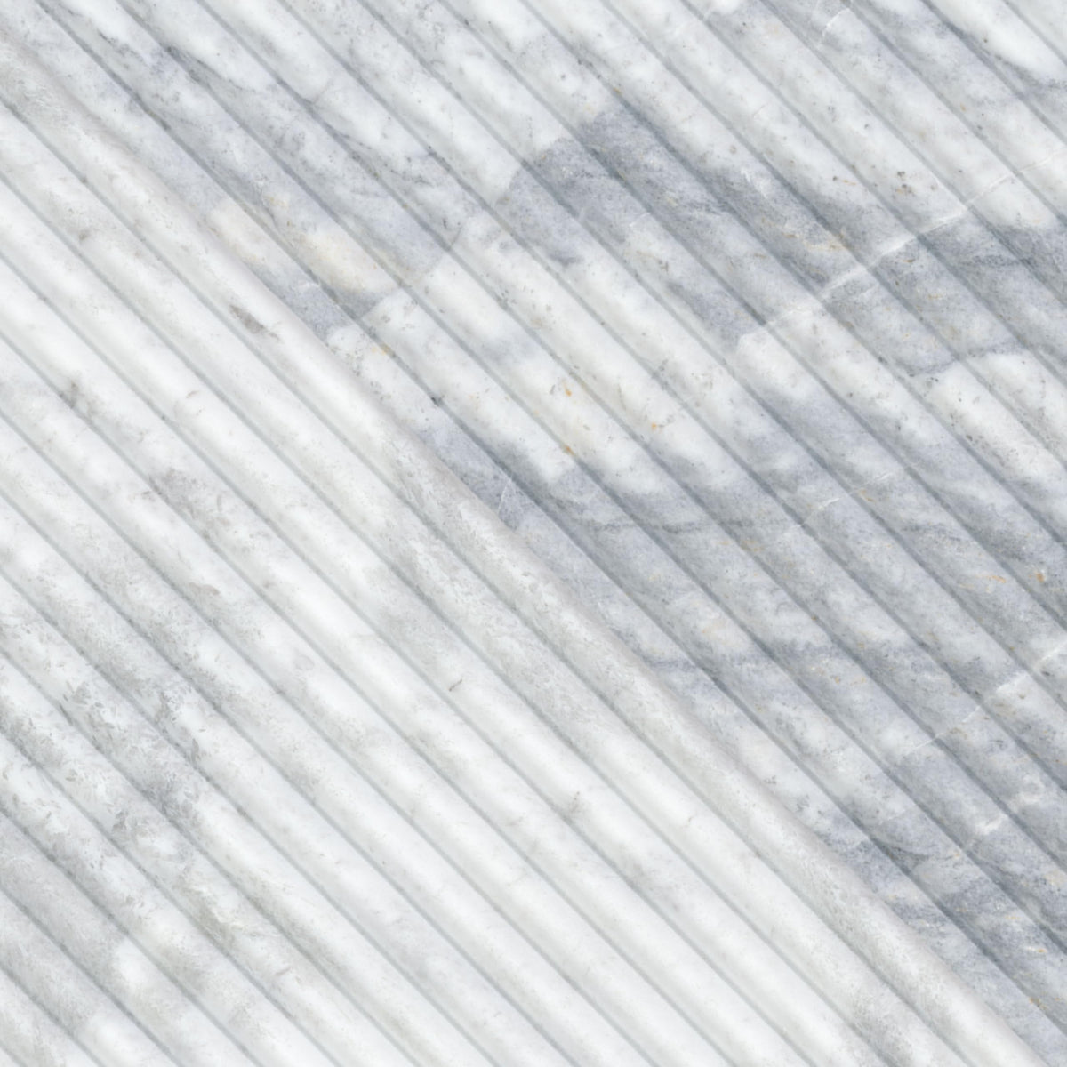 Bluestone Milano 12x24 Honed Fluted Marble Wall Tile - Textured Surface Accent, Fireplace Surround, or Shower