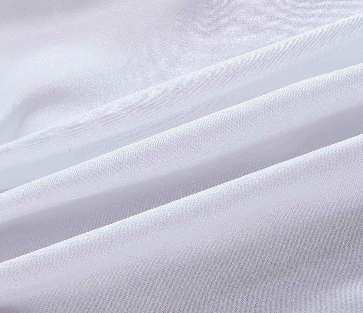 White Solid Queen Ruffled Bed Skirt 15 Inch Drop Split Corner with Platform Bed Skirt Easy Fit Gathered Style, 3