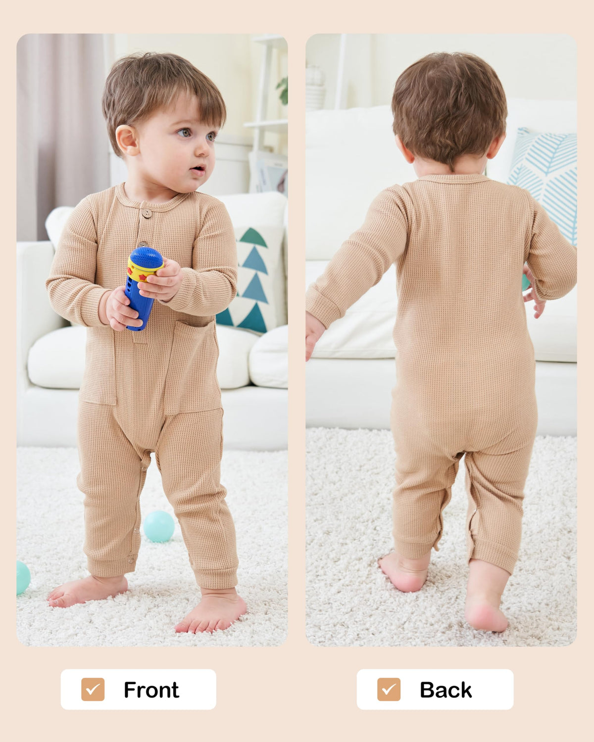 Baby Boy Newborn Rompers Long Sleeve Jumpsuit Infant Knit Outfits Clothes
