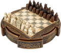 Isle of Lewis Compact Celtic Chess Set 9 Inches - Set of 32