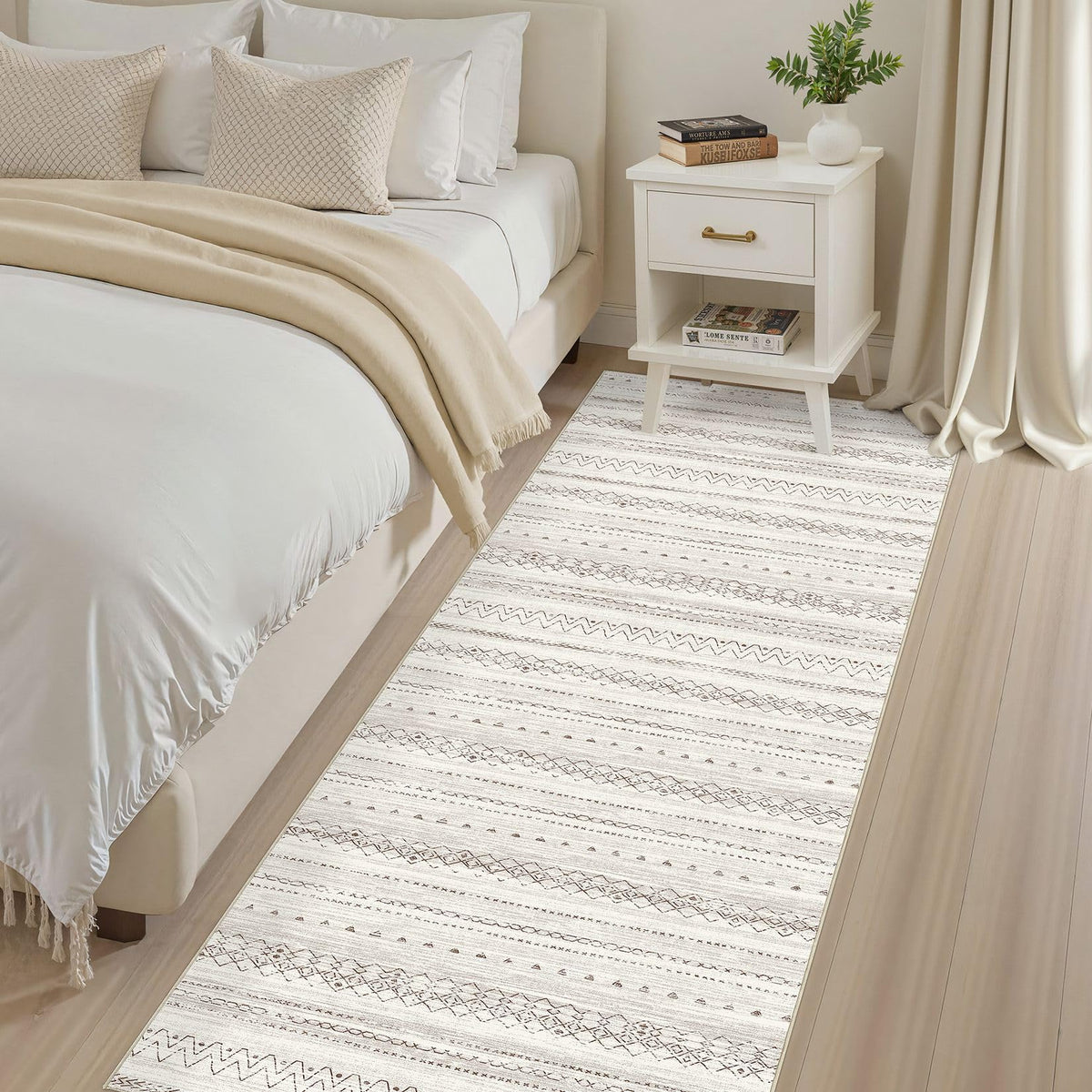Hallway Runner Rugs Washable Boho Moroccan Soft Rug