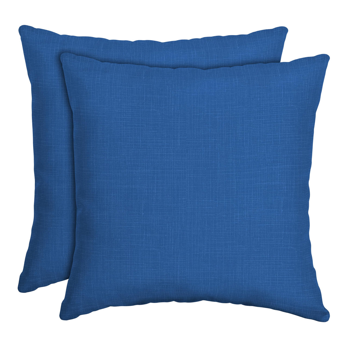 Outdoor Toss Pillow, 2-Pack, 16x16, Cobalt Blue