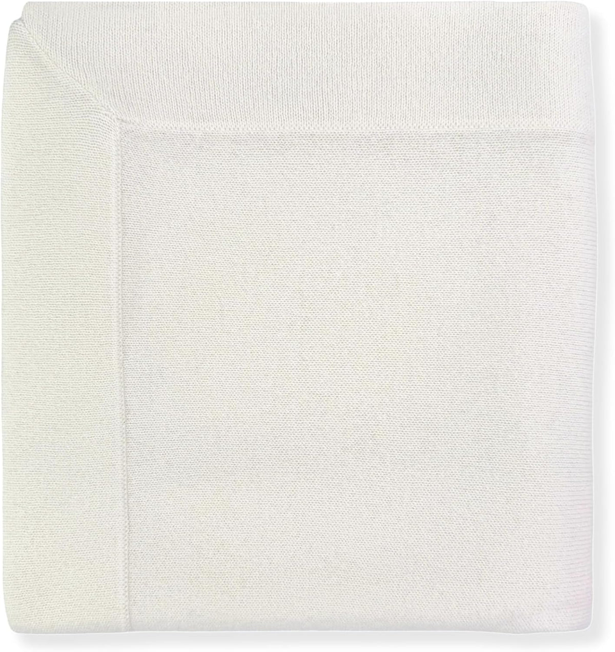100% Cashmere Baby Blanket Luxe Knit 32" x 40" Cream